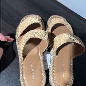 American Eagle Outfitters Women's Beige Espadrille Sandals